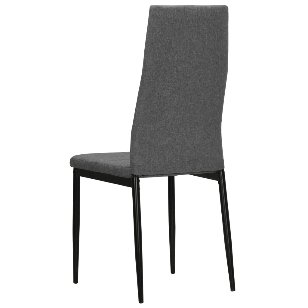 vidaXL Dining Chairs High Back Kitchen Side Chair for Home Dining Room Fabric-23