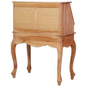 vidaXL Secretary Desk Office Writing Table with Drawers Solid Wood Mahogany-10