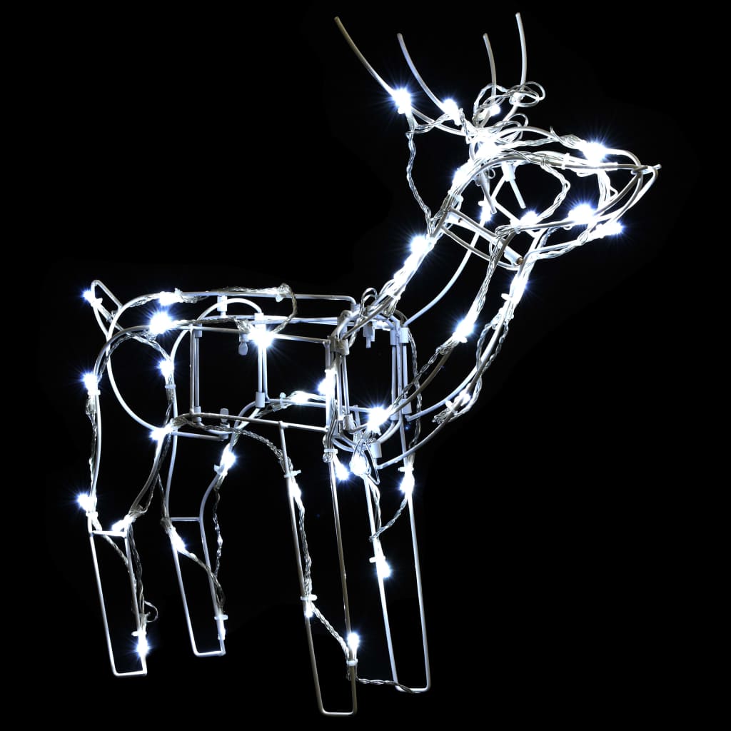 vidaXL Christmas Reindeers 3 Pcs Christmas Lighting Display with 229 LEDs-10