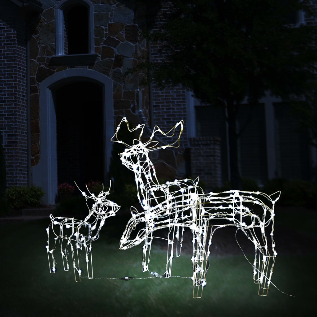 vidaXL Christmas Reindeers 3 Pcs Christmas Lighting Display with 229 LEDs-28