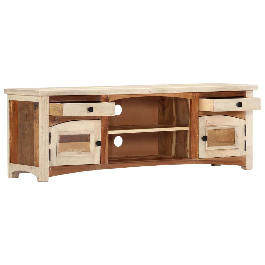 vidaXL TV Stand 47.2"x11.8"x15.7" Solid Wood Reclaimed-4