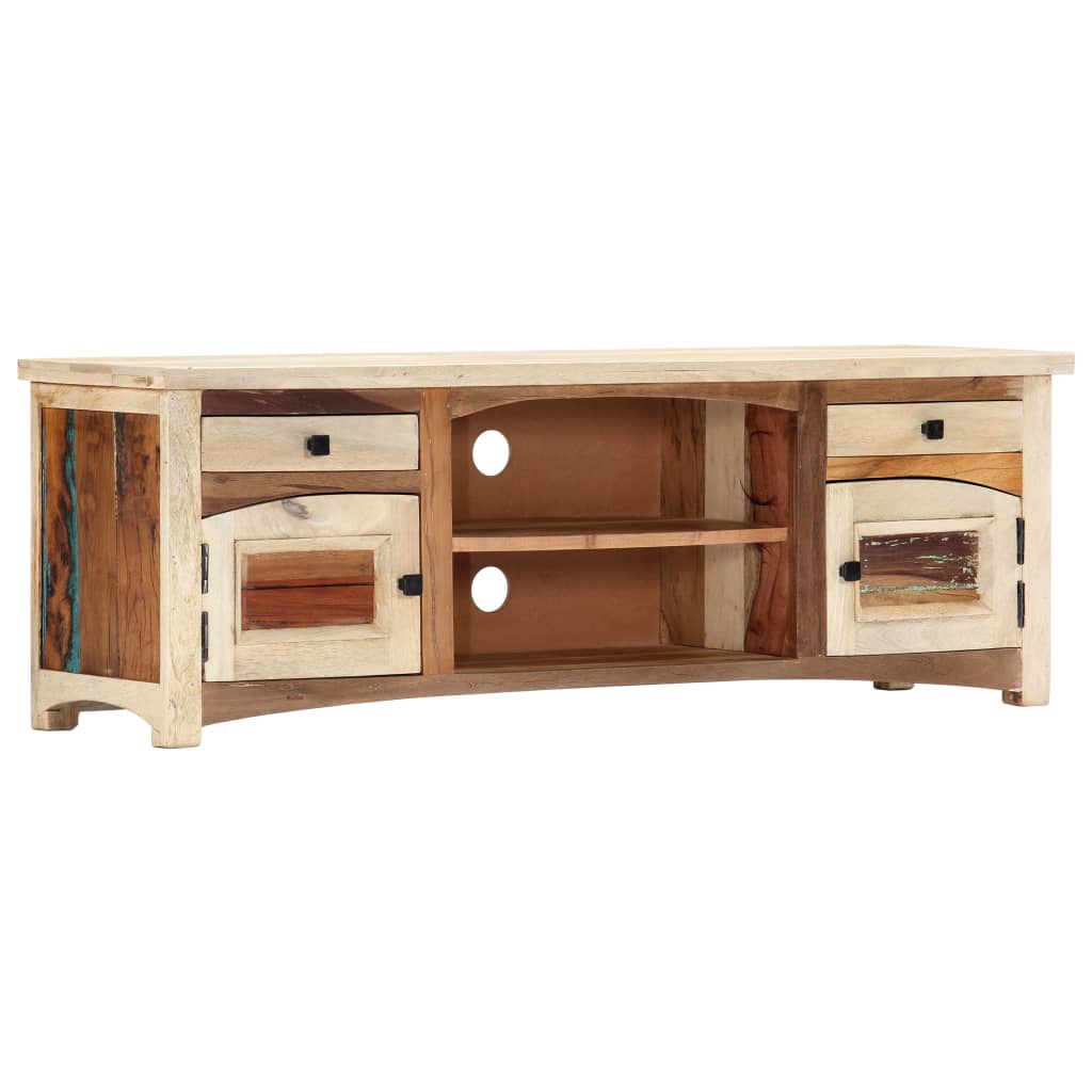 vidaXL TV Stand 47.2"x11.8"x15.7" Solid Wood Reclaimed-9