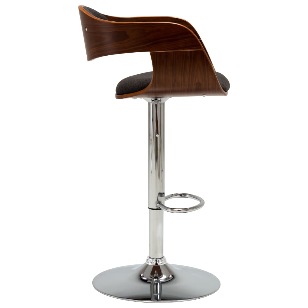 vidaXL Solid Bent Wood Bar Stool Faux Leather Bar Counter Seating Multi Colors-6