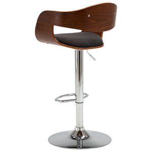 vidaXL Solid Bent Wood Bar Stool Faux Leather Bar Counter Seating Multi Colors-10