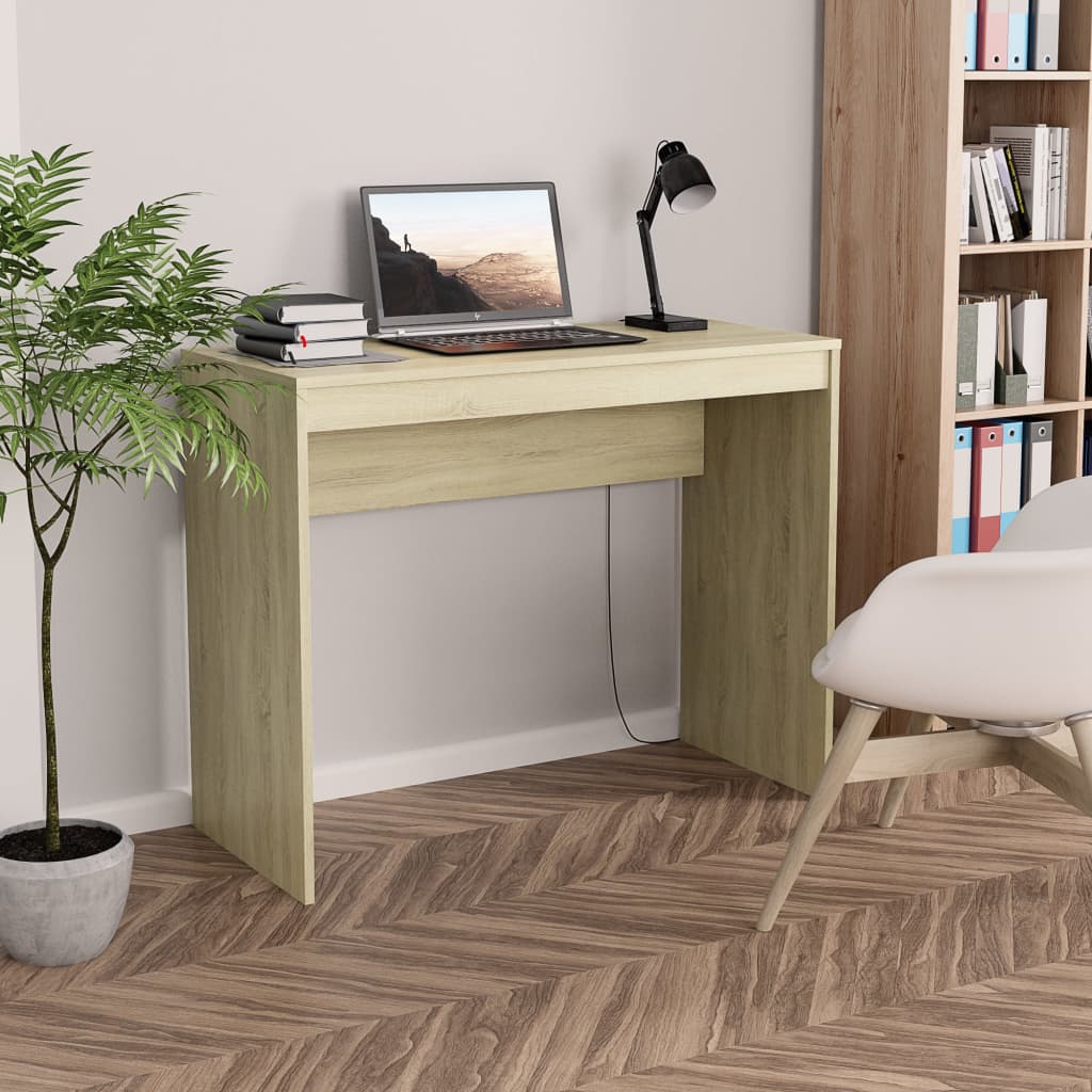 vidaXL Desk Home Office Standing Computer Workstation Table Engineered Wood-21