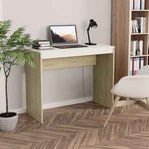 vidaXL Desk Home Office Standing Computer Workstation Table Engineered Wood-22