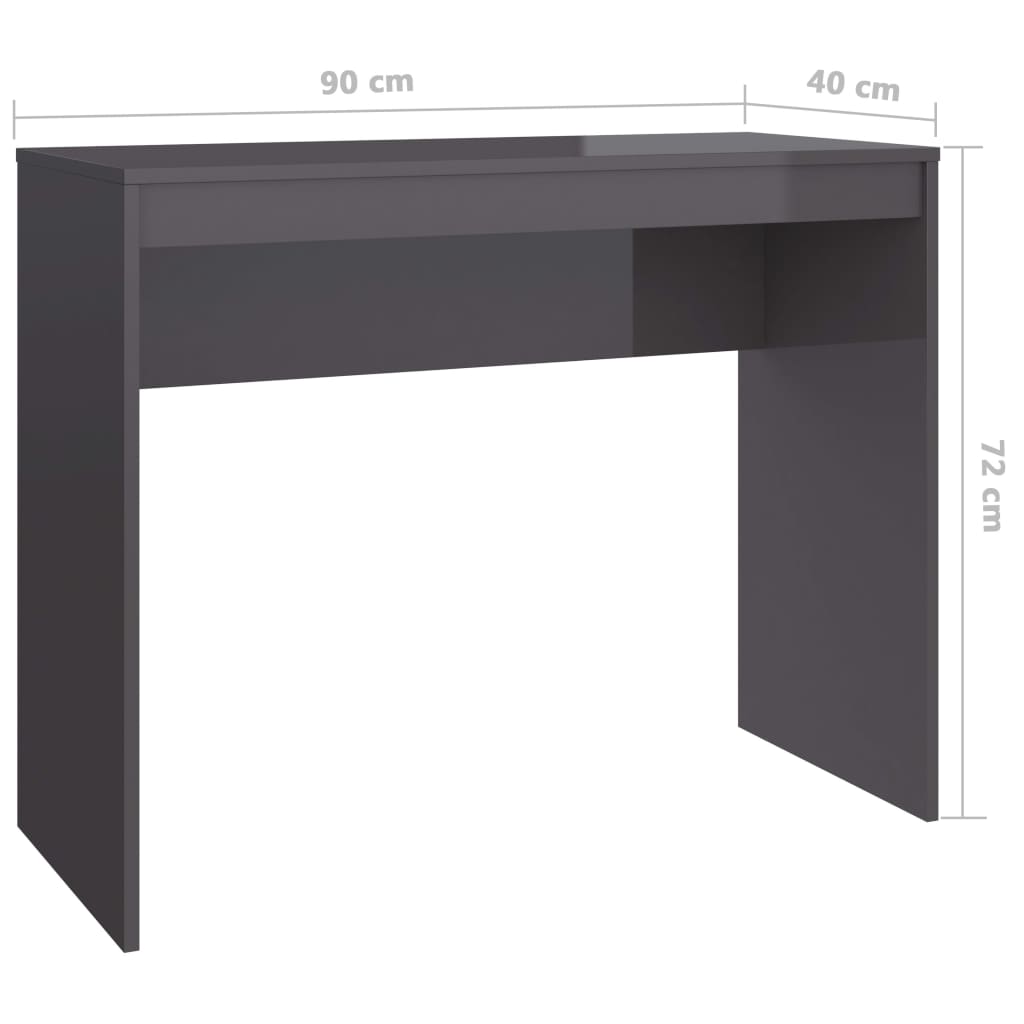 vidaXL Desk Home Office Standing Computer Workstation Table Engineered Wood-6
