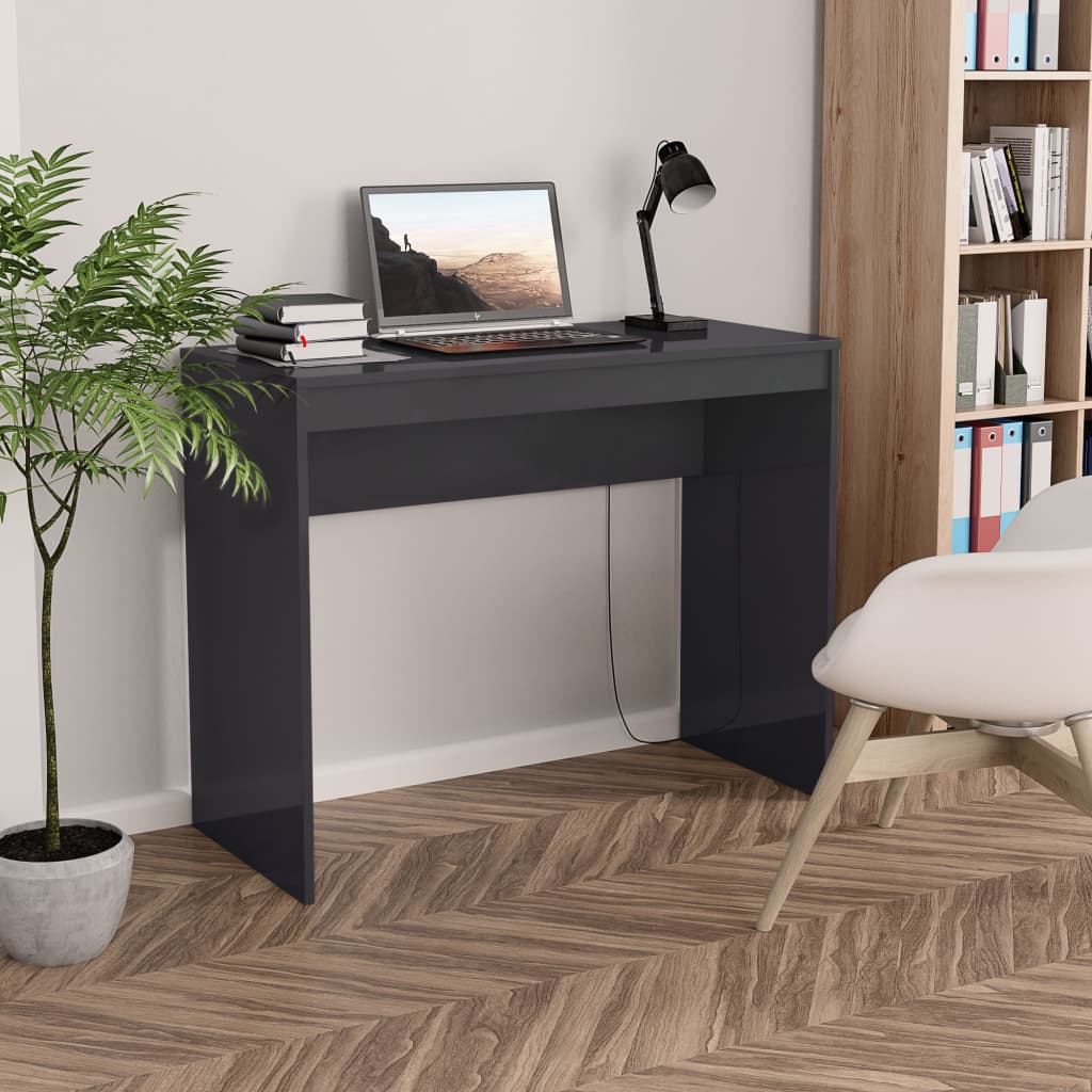 vidaXL Desk Home Office Standing Computer Workstation Table Engineered Wood-7