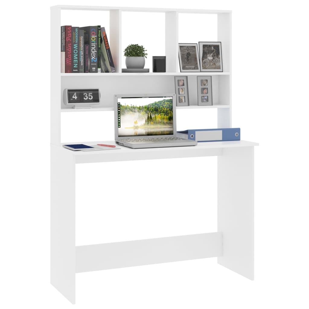 vidaXL Desk Computer Desk Workstation Table for Living Room Engineered Wood-50