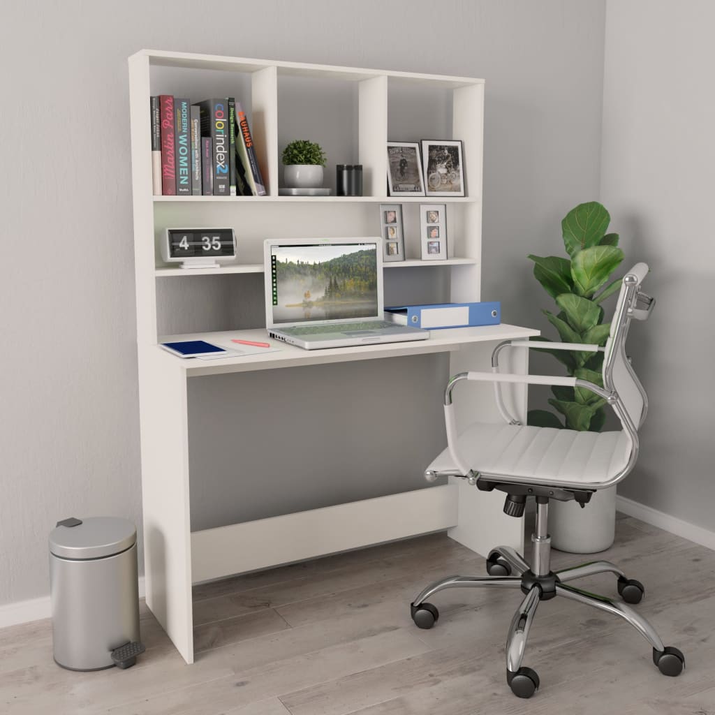 vidaXL Desk Computer Desk Workstation Table for Living Room Engineered Wood-42