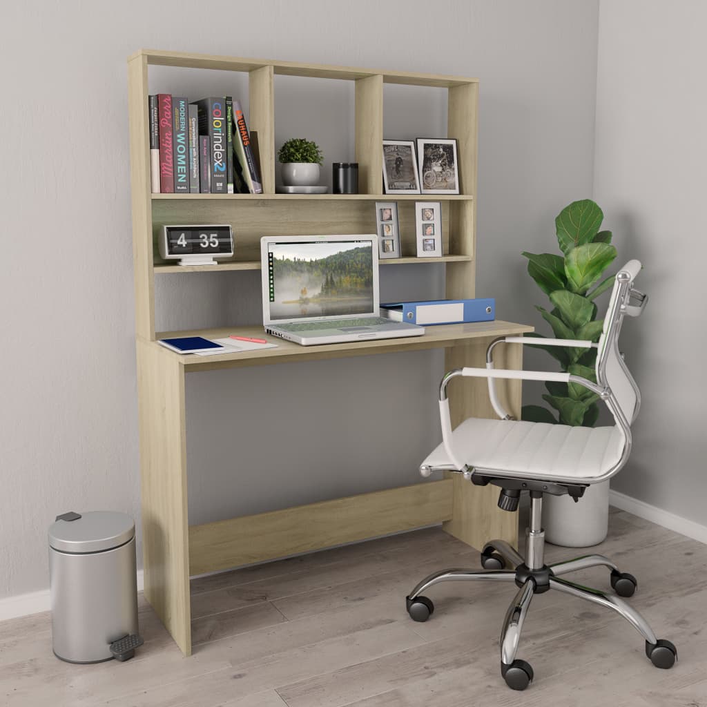 vidaXL Desk Computer Desk Workstation Table for Living Room Engineered Wood-41