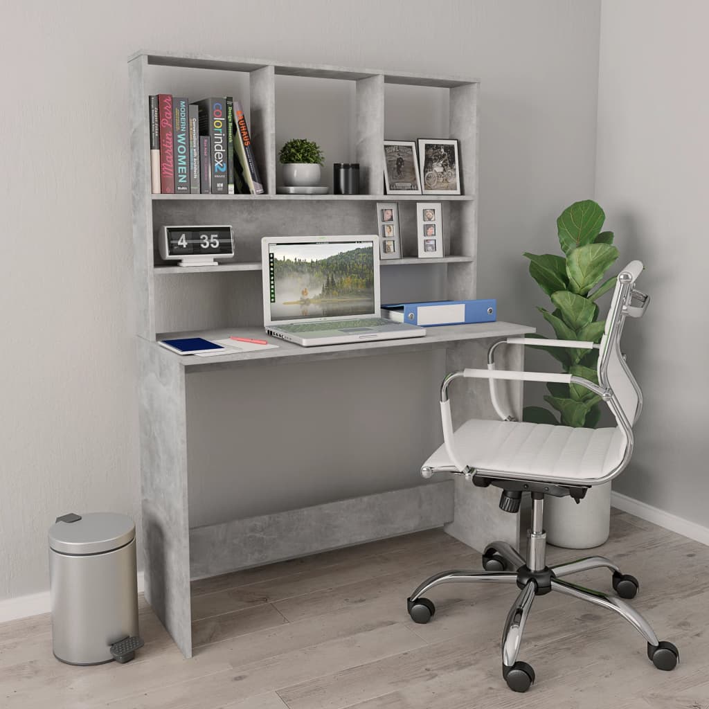 vidaXL Desk Computer Desk Workstation Table for Living Room Engineered Wood-10
