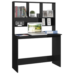 vidaXL Desk Computer Desk Workstation Table for Living Room Engineered Wood-8