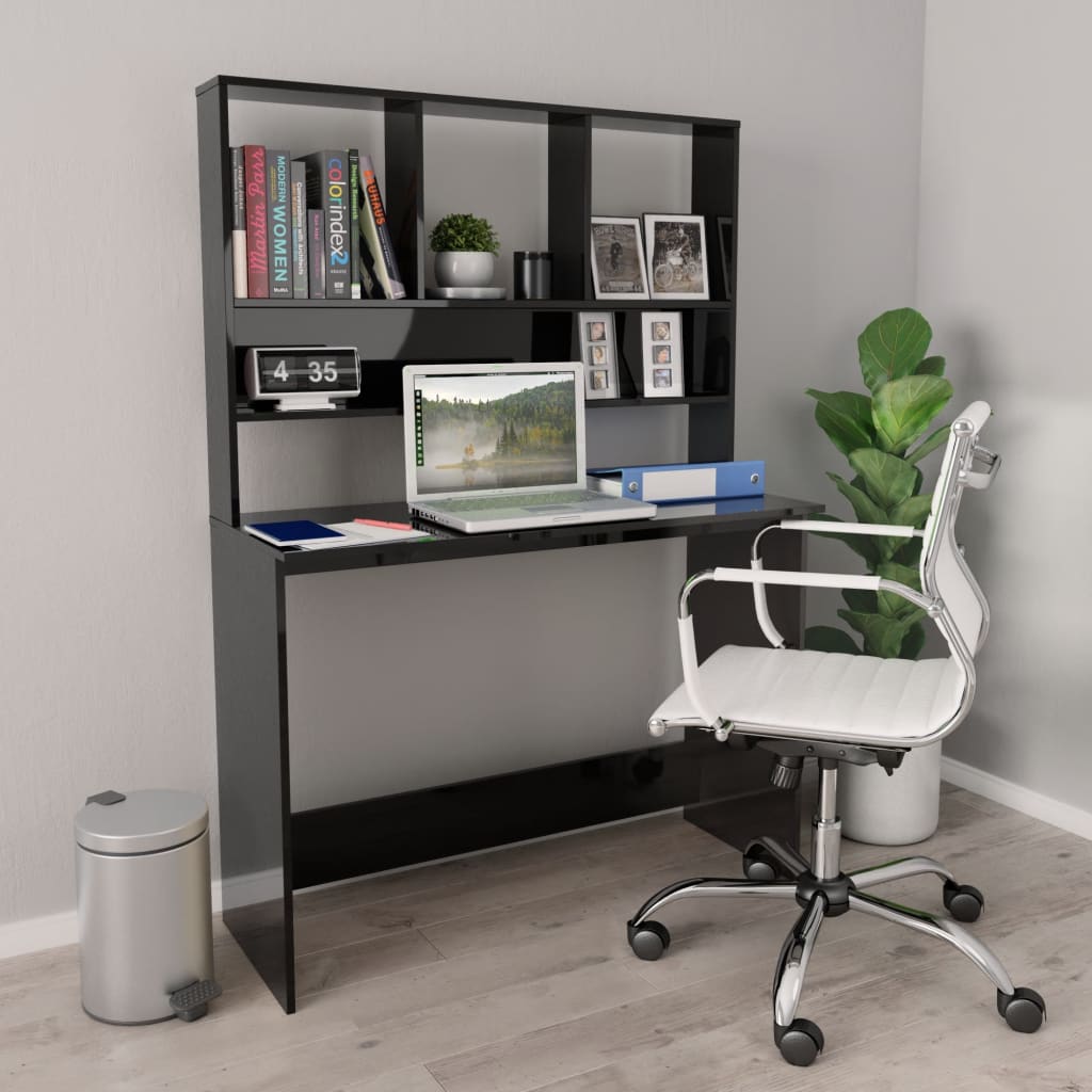 vidaXL Desk Computer Desk Workstation Table for Living Room Engineered Wood-22