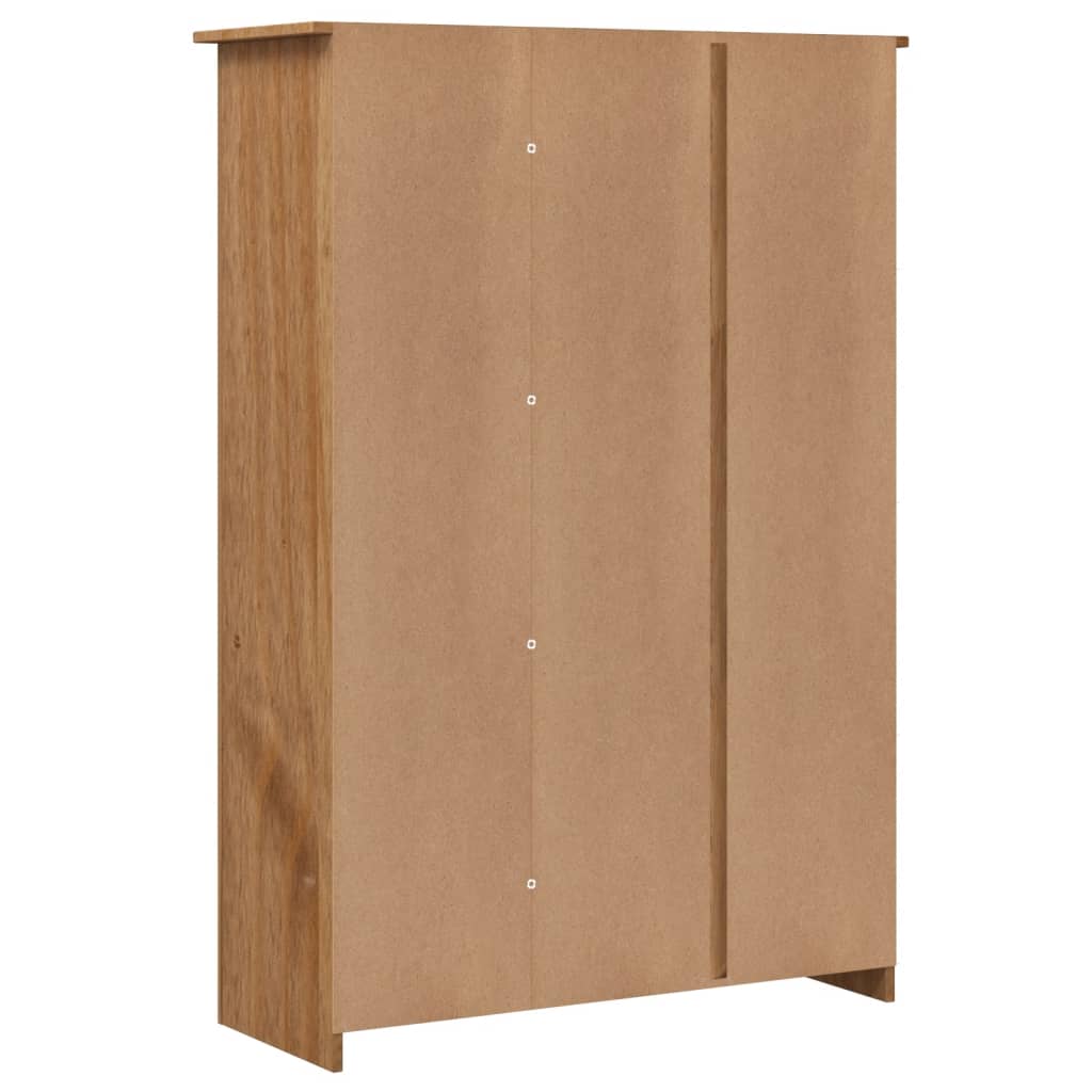 vidaXL Wardrobe Bedroom Clothes Storage Organizer Closet Pine Panama Range-13