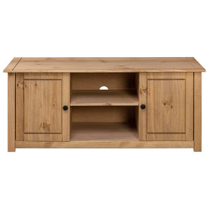 vidaXL TV Stand TV Console Sideboard TV Unit Solid Pine Wood Panama Range-20