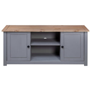 vidaXL TV Stand TV Console Sideboard TV Unit Solid Pine Wood Panama Range-13