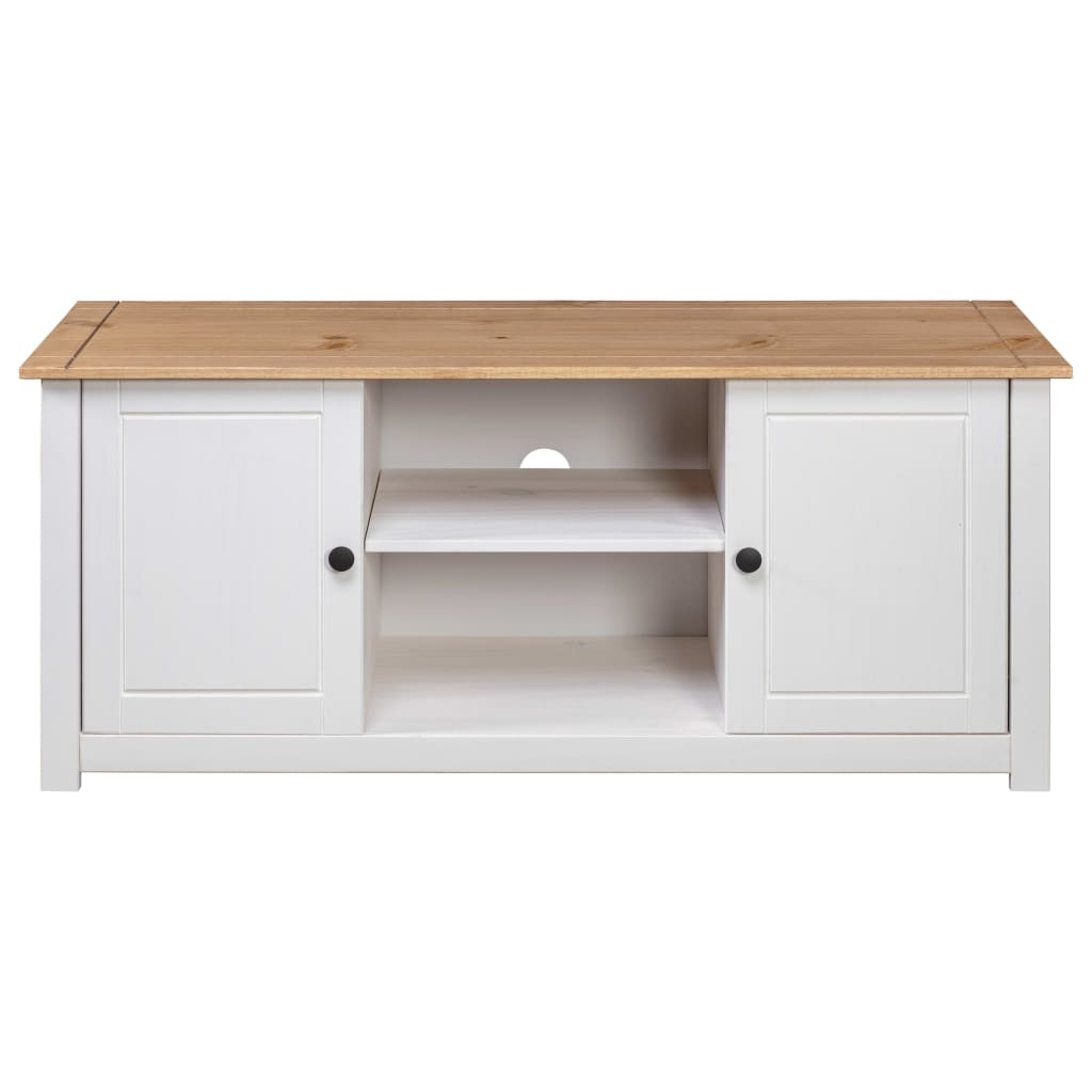 vidaXL TV Stand TV Console Sideboard TV Unit Solid Pine Wood Panama Range-1