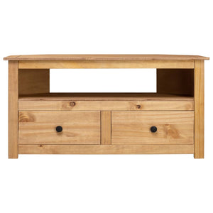 vidaXL Corner TV Stand TV Console Storage Cabinet Solid Pine Panama Range-15