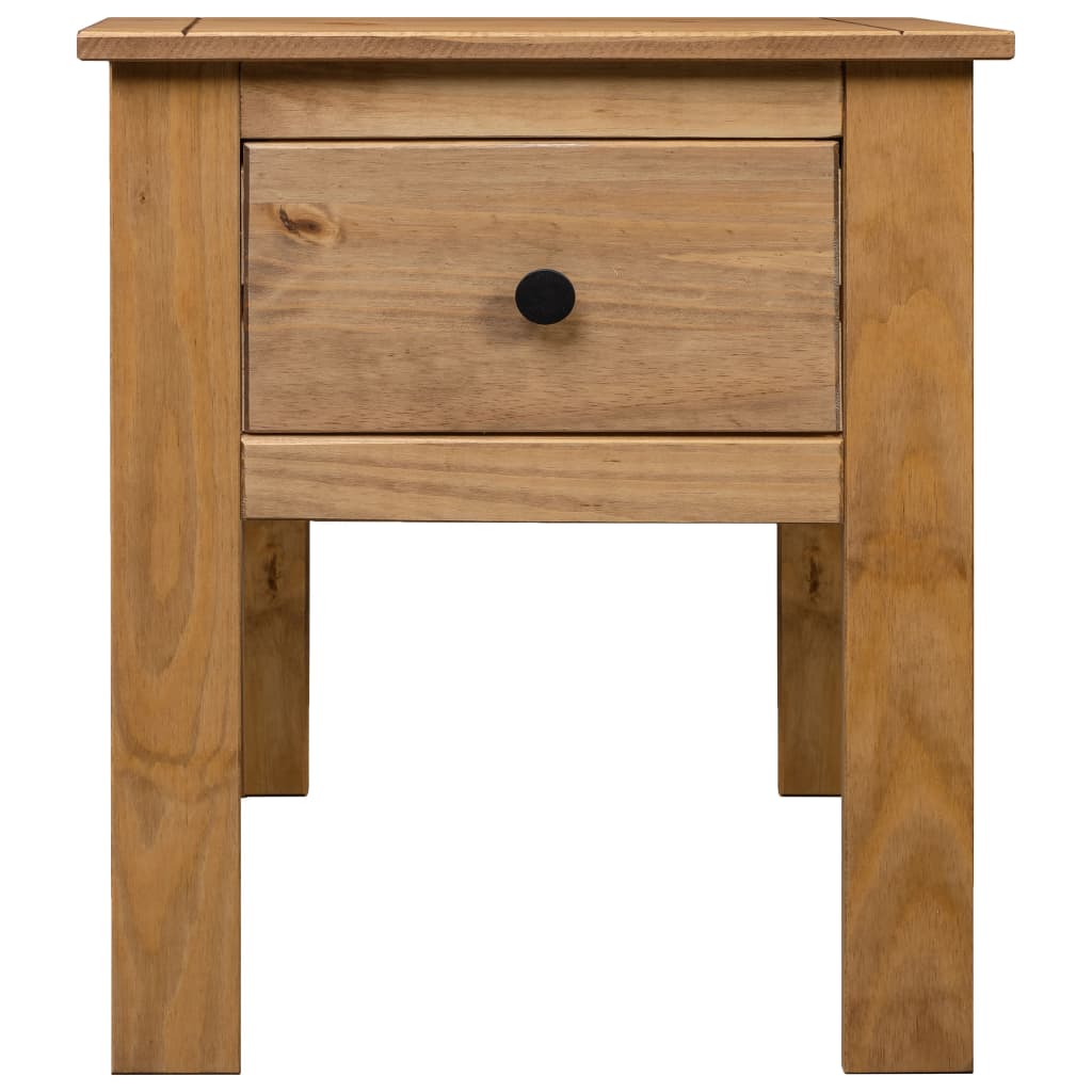 vidaXL Nightstand Bedside Cabinet Nightstand with Drawer Pine Panama Range-21