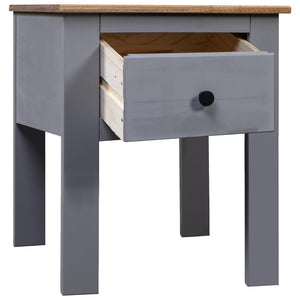 vidaXL Nightstand Bedside Cabinet Nightstand with Drawer Pine Panama Range-7