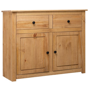 vidaXL Sideboard 2-Drawer Cupboard Sideboard Buffet Cabinet Solid Pinewood-1