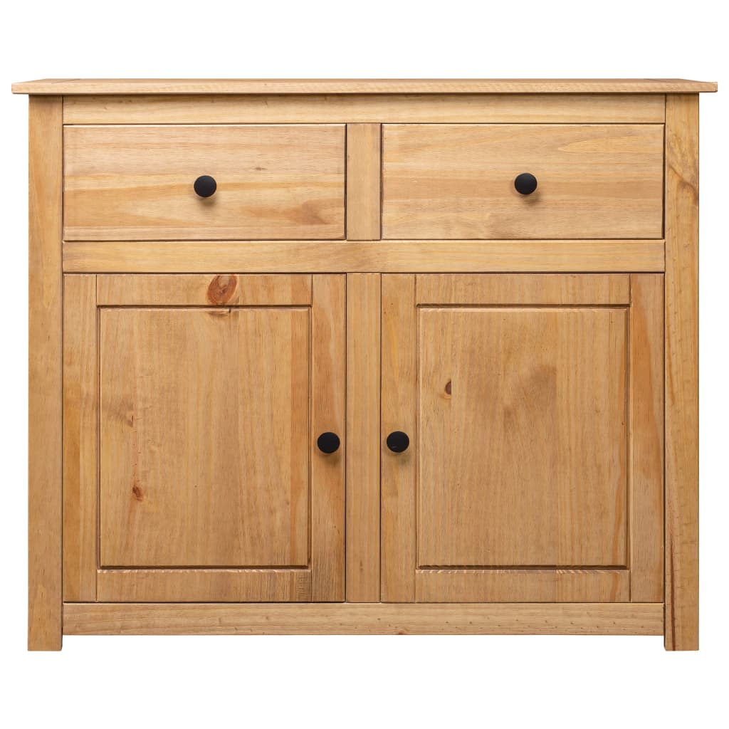 vidaXL Sideboard 2-Drawer Cupboard Sideboard Buffet Cabinet Solid Pinewood-10