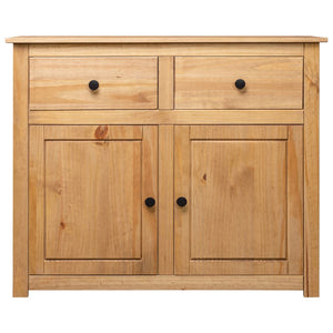 vidaXL Sideboard 2-Drawer Cupboard Sideboard Buffet Cabinet Solid Pinewood-10