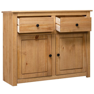 vidaXL Sideboard 2-Drawer Cupboard Sideboard Buffet Cabinet Solid Pinewood-13