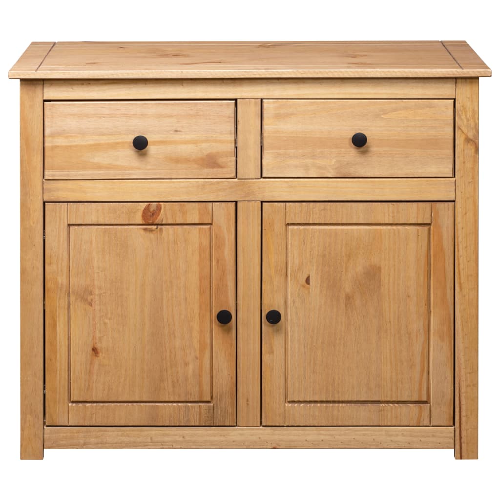 vidaXL Sideboard 2-Drawer Cupboard Sideboard Buffet Cabinet Solid Pinewood-19