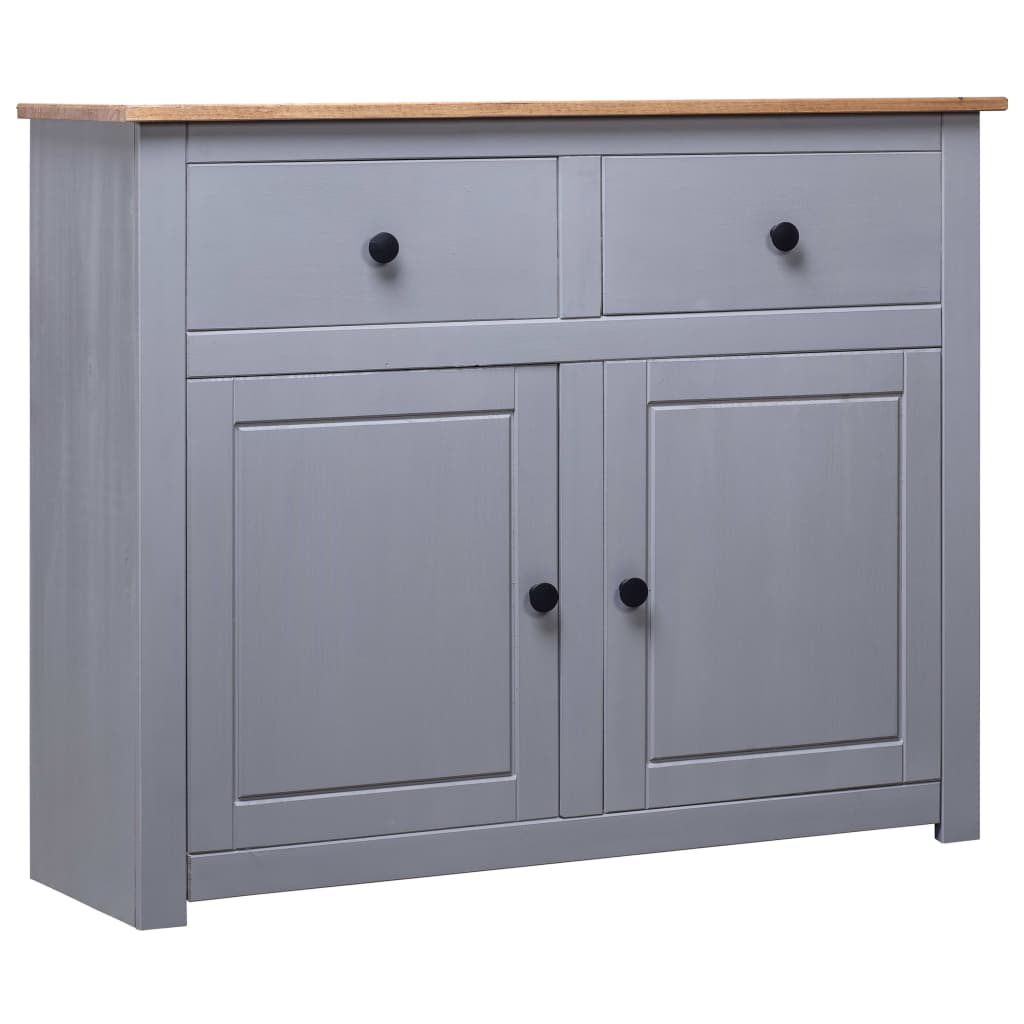 vidaXL Sideboard 2-Drawer Cupboard Sideboard Buffet Cabinet Solid Pinewood-23