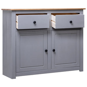 vidaXL Sideboard 2-Drawer Cupboard Sideboard Buffet Cabinet Solid Pinewood-3