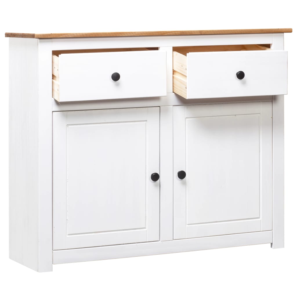 vidaXL Sideboard 2-Drawer Cupboard Sideboard Buffet Cabinet Solid Pinewood-20