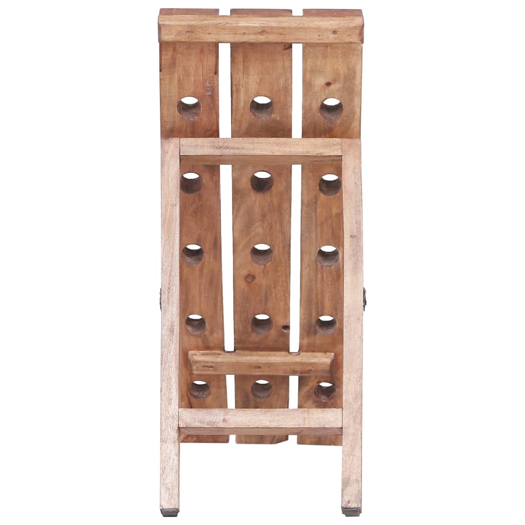 vidaXL Wine Rack for 15 Bottles 10.2"x19.7"x27.6" Solid Reclaimed Wood-2