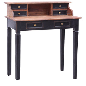 vidaXL Writing Desk with Drawers Computer Desk for Office Solid Reclaimed Wood-2