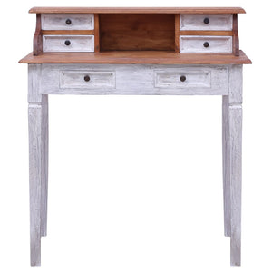vidaXL Writing Desk with Drawers Computer Desk for Office Solid Reclaimed Wood-20