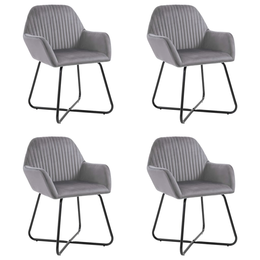vidaXL Dining Chairs Upholstered Chair with Metal Legs for Living Room Velvet-0