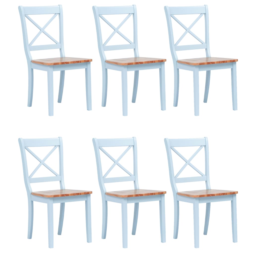 vidaXL Dining Chairs Side Chair for Dining Room 2 Pcs White Solid Wood Rubber-21