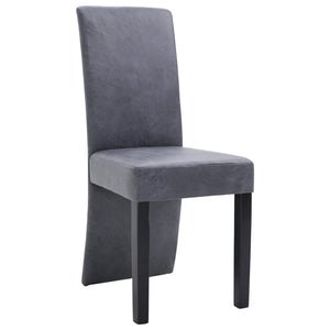 vidaXL Dining Chairs Accent Side Chair for Home Kitchen Faux Suede Leather-32