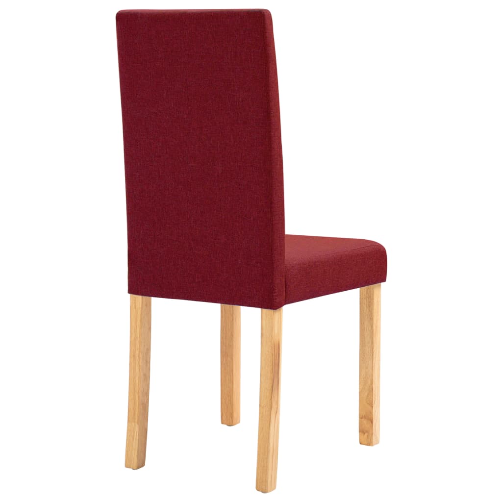 vidaXL Dining Chairs Side Chair with Solid Wood Legs for Home Kitchen Fabric-63