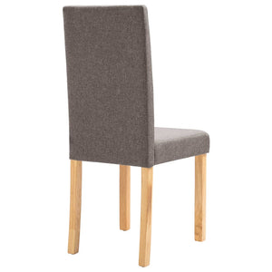 vidaXL Dining Chairs Side Chair with Solid Wood Legs for Home Kitchen Fabric-41