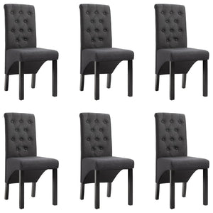 vidaXL Dining Chairs Side Chair with Solid Wood Legs for Home Kitchen Fabric-21