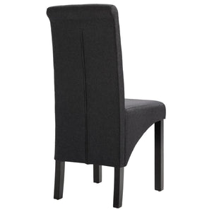 vidaXL Dining Chairs Side Chair with Solid Wood Legs for Home Kitchen Fabric-48