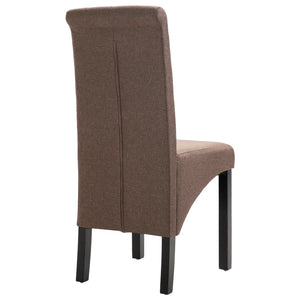 vidaXL Dining Chairs Side Chair with Solid Wood Legs for Home Kitchen Fabric-95