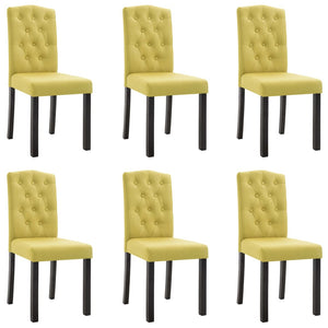 vidaXL Dining Chairs Accent Side Chair with Solid Wood Legs for Kitchen Fabric-84