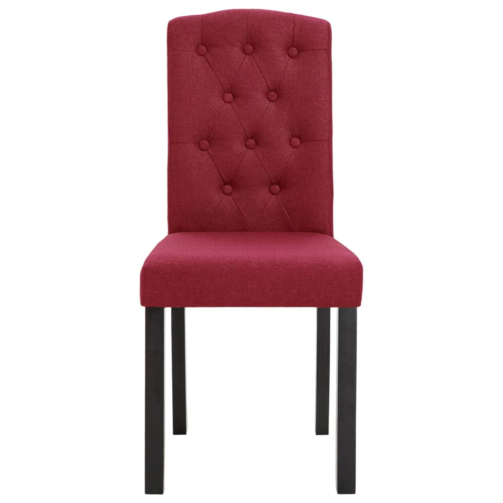 vidaXL Dining Chairs Accent Side Chair with Solid Wood Legs for Kitchen Fabric-73