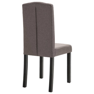 vidaXL Dining Chairs Accent Side Chair with Solid Wood Legs for Kitchen Fabric-77