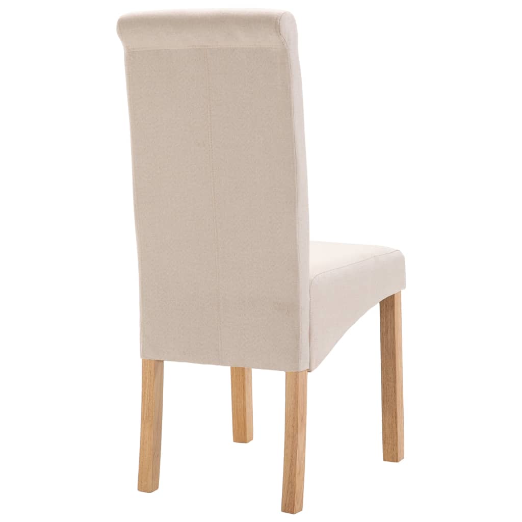 vidaXL Dining Chairs Accent Upholstered Side Chair with Wood Frame Fabric-7