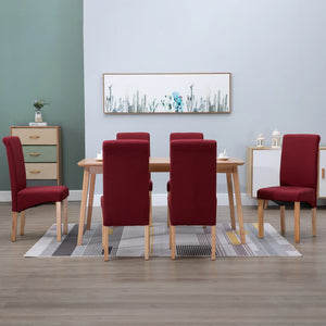 vidaXL Dining Chairs Accent Upholstered Side Chair with Wood Frame Fabric-76