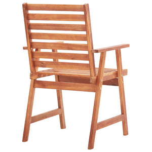 vidaXL Patio Dining Chairs Outdoor Dining Chair for Deck Solid Wood Acacia-25